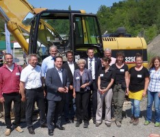 Minister Bonde besucht Modellprojekt für Gelbbauchunken im Nusslocher Steinbruch