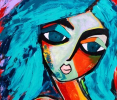 Ausstellungseröffnung mit Bildern von Jasmin Mollo im Rathaus in Nußloch