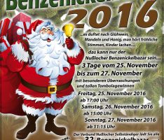 Programm des 32. Nußlocher Benzenickel Bazar – 25.-27. November