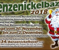 Ab Freitag: 34. Benzenickelbazar in Nußloch