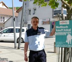 Aktion „Nußloch kauft lokal“ jetzt auch mit Plakaten sichtbar