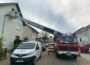 Feuerwehr-Drehleitereinsatz in Nußloch: Verletzten aus Obergeschoß geholt