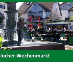 Verstärkung für den Nußlocher Wochenmarkt gesucht!