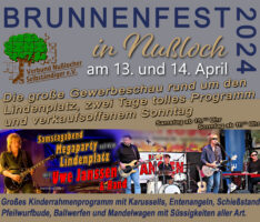 Brunnenfest Nußloch 2024: Zwei Tage voller Spaß und Unterhaltung für die ganze Familie!