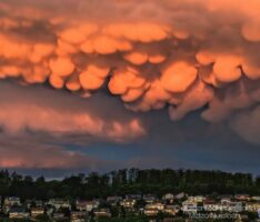 Beutelwolken über Nußloch