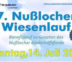 Nußlocher Wiesenlauf am 14. Juli 2024: Jetzt anmelden und dabei sein