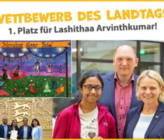 66. Schülerwettbewerb des Landtags – 1. Preis für Lashithaa Arvinthkumar