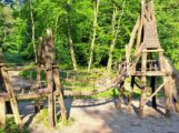 Rückbau der Hängebrücke auf dem Spielplatz Brunnenfeld