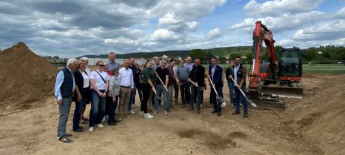 Spatenstich für neuen Jugendplatz in Nußloch. Foto: Gemeinde Nußloch
