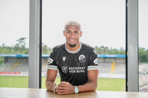 Yannick Osée unterstützt den SV Sandhausen. Foto: SV Sandhausen
