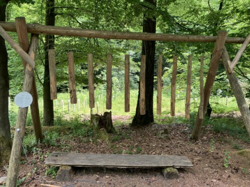 Am renovierten Xylophon kann jeder seine persönliche Melodie anstimmen. Foto: Landratsamt Rhein-Neckar-Kreis