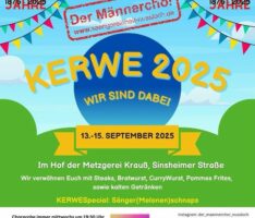 Der Männerchor – Sängereinheit Nußloch auf der Kerwe 2025