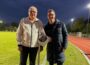 Joachim Förster beim ersten Spiel im modernisierten Max-Berk-Stadion dabei