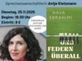 Literaturabend in Nußloch: Nava Ebrahimi liest aus „Und Federn überall“
