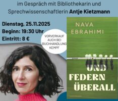 Literaturabend in Nußloch: Nava Ebrahimi liest aus „Und Federn überall“