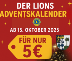 Lions Club startet Verkauf des Adventskalenders 2025!