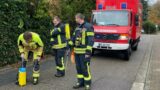 Ölspur in der Hauptstraße – Feuerwehr Nußloch im Einsatz