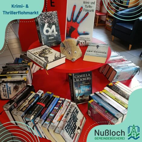 Gemeindebücherei Nußloch startet Krimi- und Thrillerflohmarkt