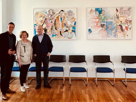 Kunst für die Demokratie – Hans Peter Winklers Werke im Ratssaal Nußloch