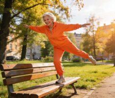 Tanten-Parkour: Wenn Parkbänke zu Turngeräten werden
