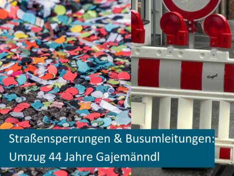 Verkehrseinschränkungen am 11. Januar wegen Jubiläumsumzug