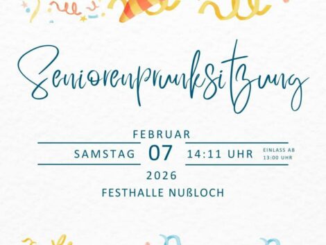 Närrischer Faschingsnachmittag für Seniorinnen und Senioren