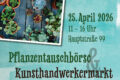Einladung zum Kunsthandwerkermarkt und Pflanzentauschbörse