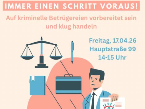 Vortrag im Lichtblick: Auf kriminelle Betrügereien vorbereitet sein und klug handeln.