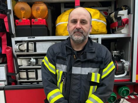 Neues Mitglied bei der Feuerwehr: Serhii Pereiaslav verstärkt die Reihen