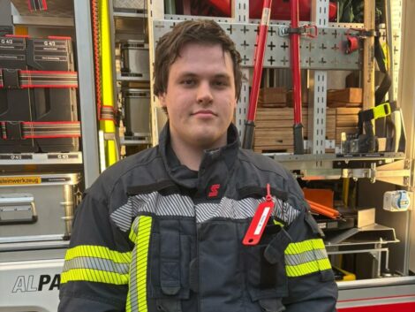 Feuerwehr Nußloch gewinnt mit Max Riedel ein neues Mitglied