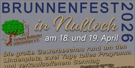 Brunnenfest Nußloch 2026: Zwei Tage Leben rund um den Lindenplatz