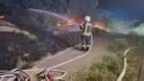Nächtlicher Einsatz: Böschungsbrand an der L 594