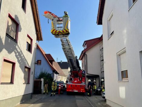 Feuerwehr Nußloch unterstützt den Rettungsdienst in Sandhausen