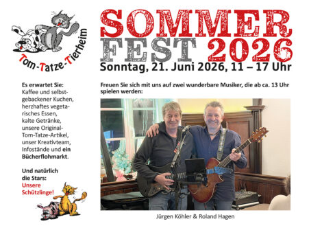 Sommerfest im Tom-Tatze-Tierheim lädt zum Verweilen ein