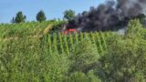 Fahrzeugbrand im Feldgebiet bei Malsch