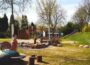 Trockenzeit auf dem Hühnerspielplatz