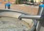 Defekte Pumpe auf dem Hühnerspielplatz repariert