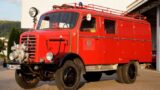 Wiesen-Treff mit historischem Feuerwehrauto