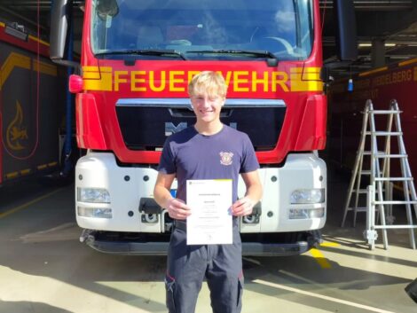 Feuerwehr Nußloch verstärkt sich mit neuem Atemschutzgeräteträger