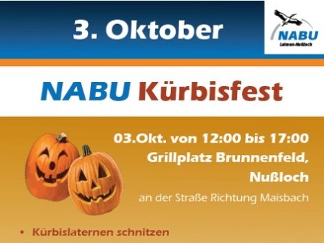 Kürbisfest des NABU in Nußloch