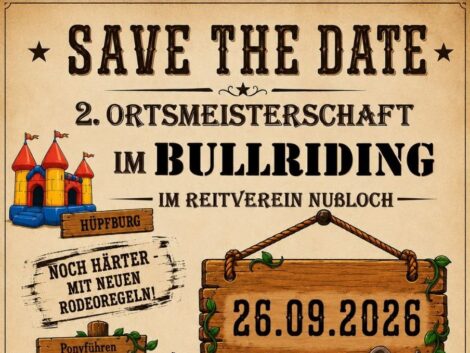 Nächstes Bullriding beim Reitverein Nußloch