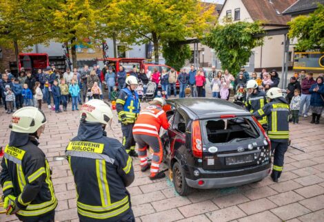 Jahreshauptübung der Feuerwehr Nußloch