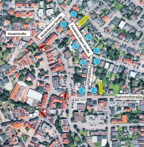 Breitbandausbau in Sandhausen: Ortskern ab 26. Oktober gesperrt